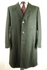 MENS DUNN AND CO CROMBIE CLOTH SOFT WOOL OVERCOAT 42