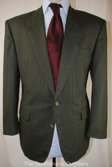 MENS BURBERRY GLEN PLAID TWEED JACKET 44S