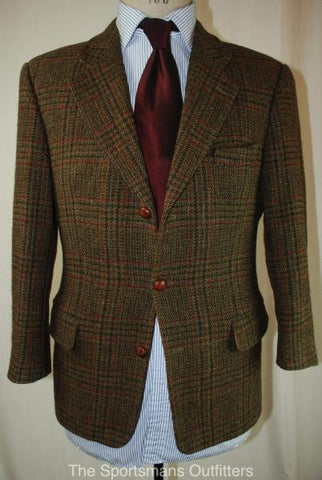 MENS LIGHTWEIGHT HARRIS CLASSIC CHECK TWEED JACKET 40S